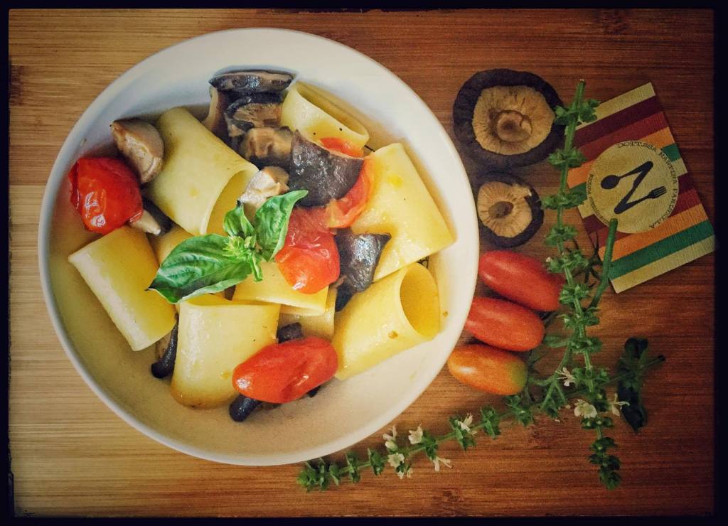 Paccheri con Shitake… è il caso di dire la salute vien&nbsp;mangiando!